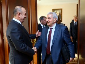 Dışişleri Bakanı Çavuşoğlu, SMDK Başkanı Seyf'i kabul etti