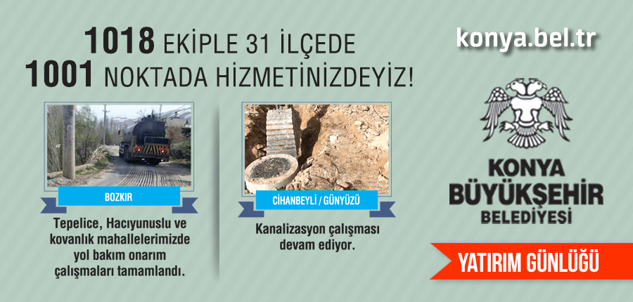 Konya Büyükşehir Belediyesi Yatırımları