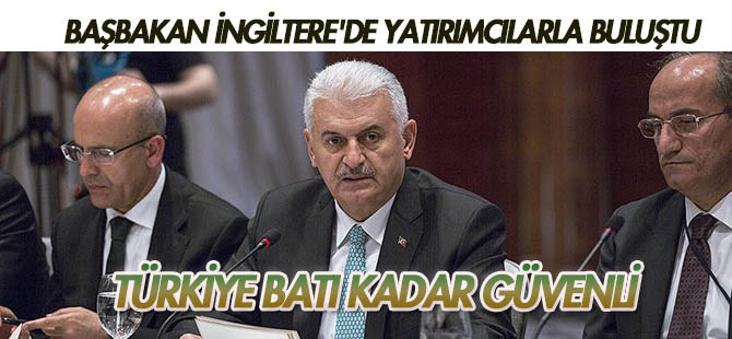 Yıldırım, İngiltere'de yabancı yatırımcılarla buluştu