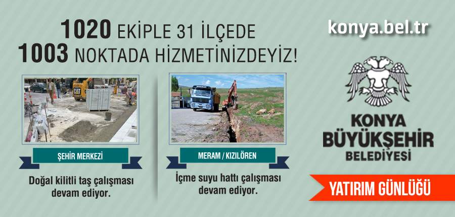 Konya Büyükşehir Belediyesi Yatırımları