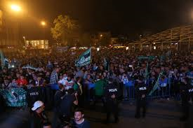 Sakaryaspor'a coşkulu karşılama