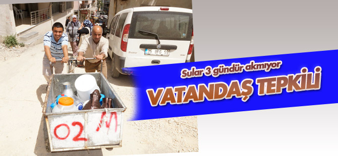 İzmir'de su kesintisine tepki