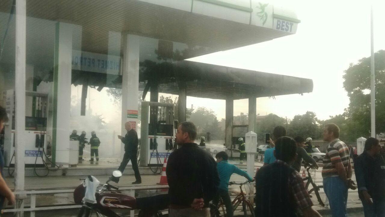 Konya'da bir petrol istasyonunda patlama