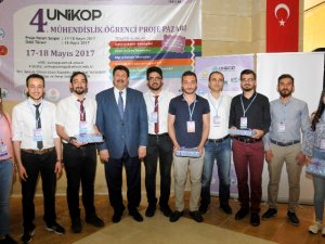 4. UNIKOP Mühendislik Öğrenci Proje Pazarı'nda ödüller verildi
