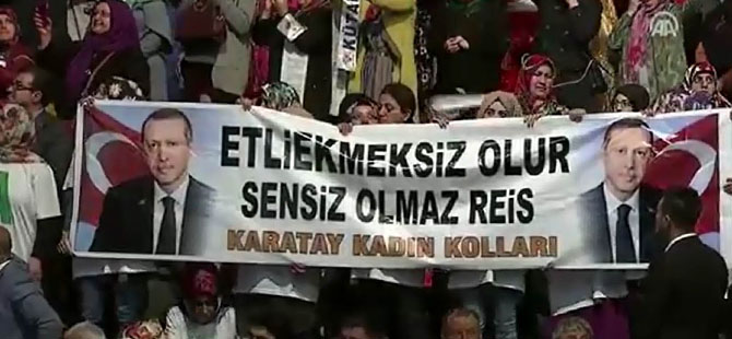 Karatay Kadın Kolları'ndan 'etliekmek'li mesaj TIKLA İZLE