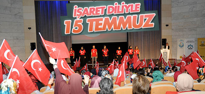 KOMEK Kursiyerleri 15 Temmuz Şehitlerini andı