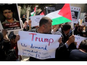 Açlık grevindeki Filistinliler için Trump'a çağrı