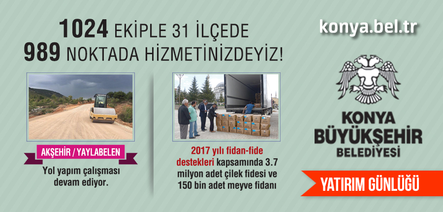 Konya Büyükşehir Belediyesi Yatırımları