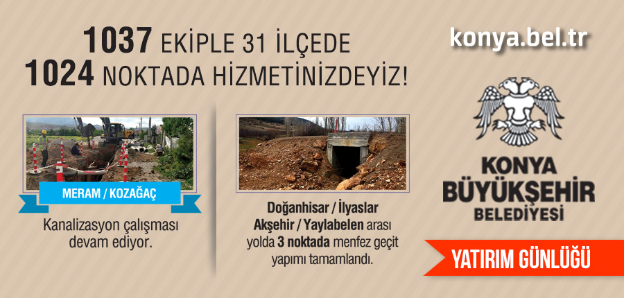 Konya Büyükşehir Belediyesi Yatırımları