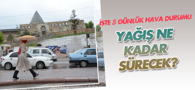 Konya'da yağışlar sürecek! İşte 5 günlük hava durumu