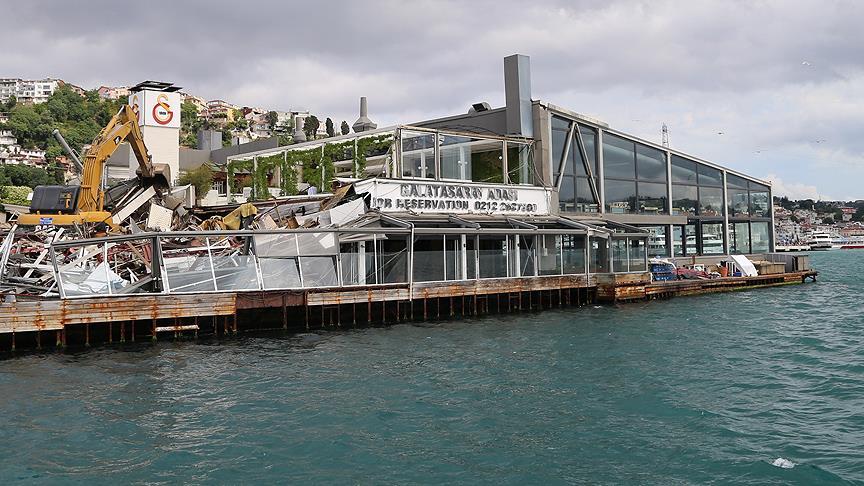 Galatasaray Adası'ndaki yıkım VİDEO HABER