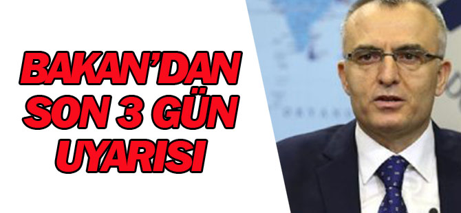 Bakandan milyonlara kritik uyarı! Son 3 gün