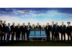 THY'nin yerli koltuklu "Boeing 777-300 ER" tanıtımı