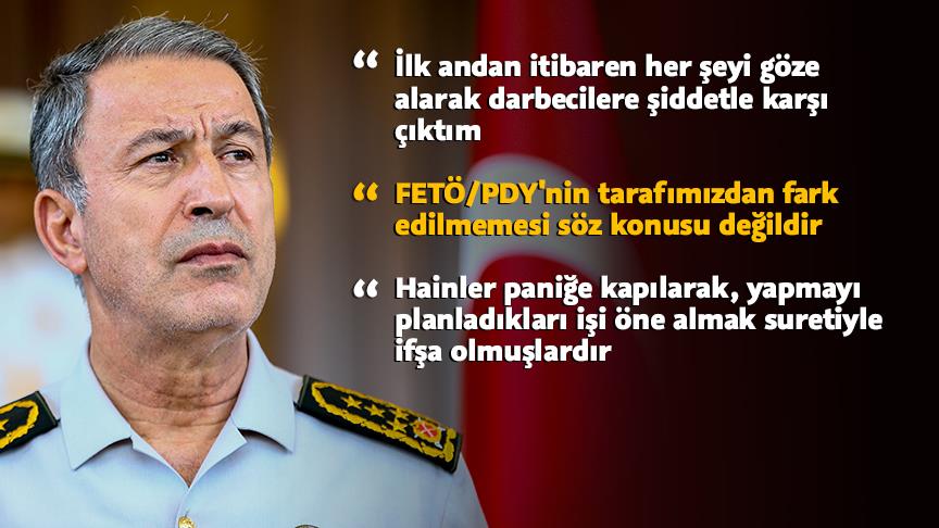 Genelkurmay Başkanı Orgeneral Akar'ın komisyona cevabı