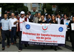 Farkındalık için yürüyüp pedal çevirdiler