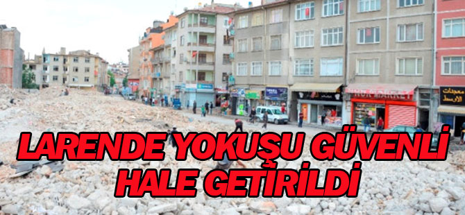 Meram Larende Yokuşu Güvenli Hale Getirildi