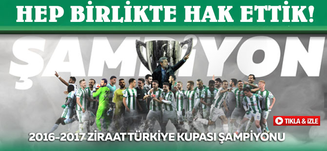 Konyaspor'dan "Hep birlikte hakettik" videosu