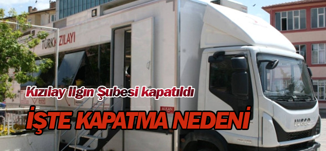 Türkiye Kızılay Derneği Ilgın Şubesi Kapatıldı