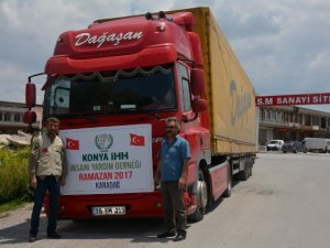 Konya’dan Karadağ’a Ramazan yardımı