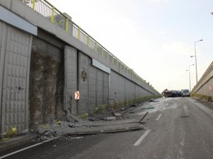 Konya'da tır alt geçit duvarına çarptı: 2 yaralı