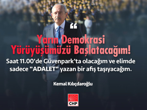 Kılıçdaroğlu'nun Yapacağı Yürüyüş İçin Hazırlanan Afiş Tepki Çekti