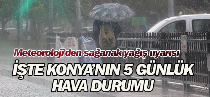 Meteoroloji'den sağanak yağış uyarısı