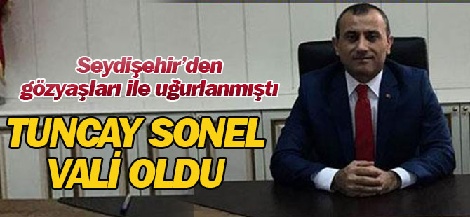 Konya'dan gözyaşları ile uğurlanan Sonel, vali olarak atandı