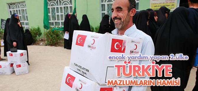 Türkiye en çok insani yardım yapan ikinci ülke