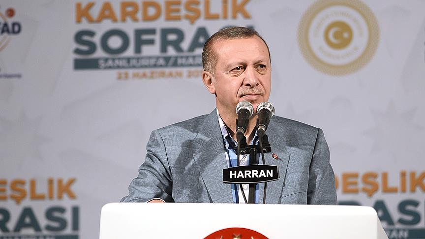 Erdoğan, "Kardeşlik Sofrası İftarı"na katıldı