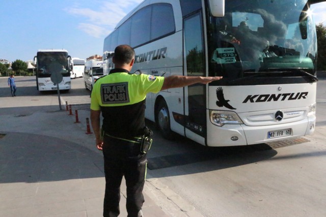Otobüslerde Denetimler artırıldı