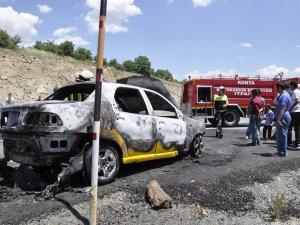 Seydişehir'de otomobil yangını