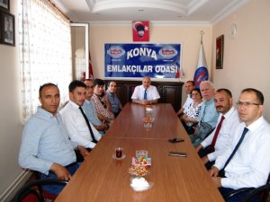 Konya Emlakçılar Odası Meslektaşlarıyla bayramlaştı