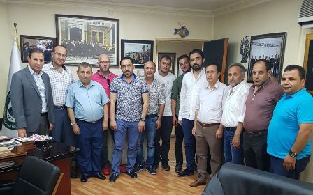 Minibüscüler odasında bayramlaşma
