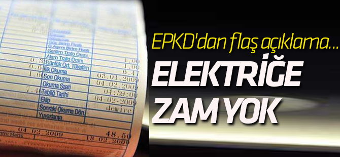 Elektriğe zam yapılacak mı? EPKD'dan flaş açıklama...