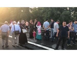 Tekirdağ'da otobüs yangını