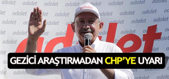 Gezici Araştırma Şirketinden CHP'ye uyarı