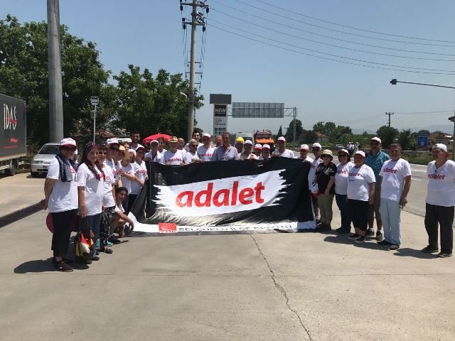 CHP Selçuklu 'Adalet Yürüyüşü'ne destek verdi