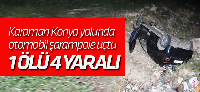 Karaman'da Trafik Kazası: 1 Ölü, 4 Yaralı