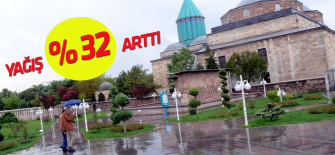 Konya'da yağış miktarı geçen yıla yüzde 32 arttı