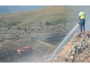 Karabük'te çöplük eylemi