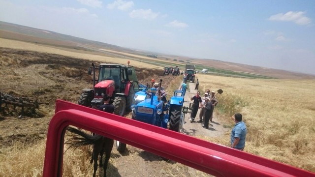 Kulu'da Arpa Ekili Alanda Yangın