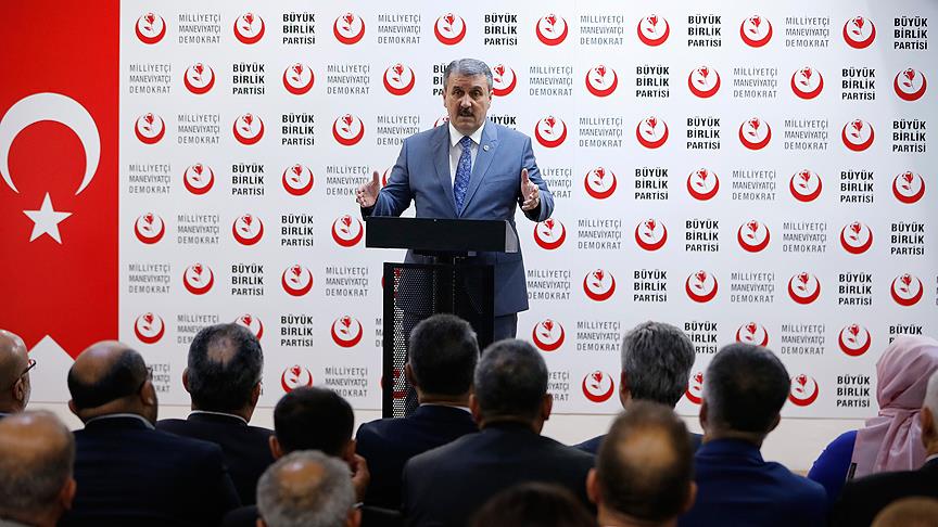 BBP Genel Başkanı Destici'den İİT'ye kınama