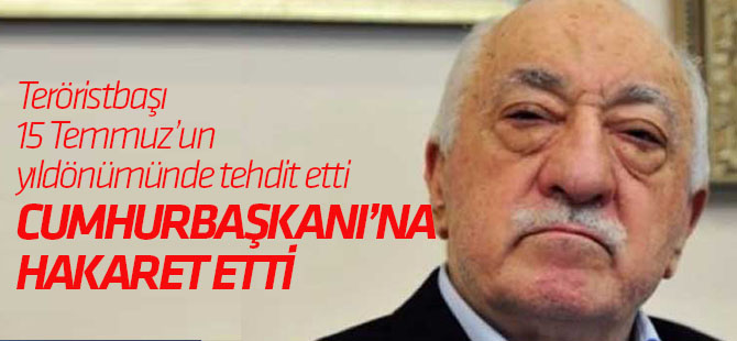 Teröristbaşı 15 Temmuz’un yıldönümünde tehdit etti