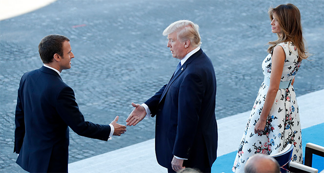 Trump, Fransa Ulusal Günü kutlamalarında