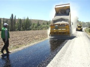 Çumra'da asfalt çalışması
