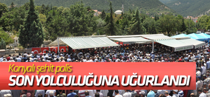 Şehit Polis Memuru İçin Konya Emniyet Müdürlüğünde Tören Düzenlendi