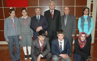 Dereceye giren öğrencilere ödül