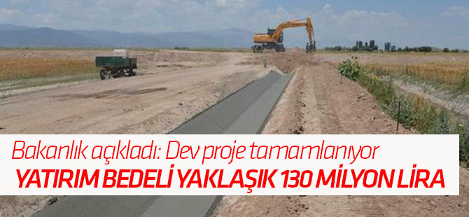 "Suğla Cazibe Sulaması" projesi tamamlanıyor