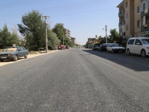 Anafartalar caddesinde asfalt çalışması