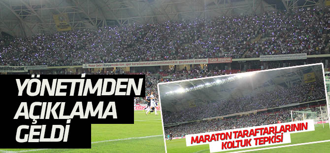 Konyaspor yönetiminden koltuk yerleriyle  ilgili açıklama